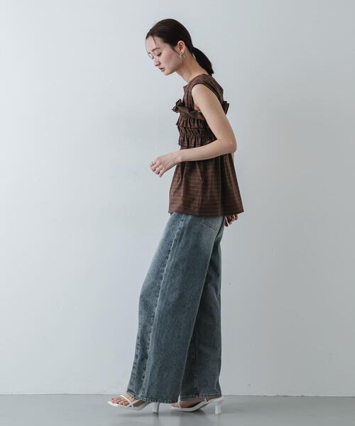 SENSE OF PLACE by URBAN RESEARCH(センスオブプレイスバイアーバンリサーチ)の「ボーダーカットビスチェセット(Tシャツ/カットソー・レディース・ブラック系その他/ブラウン系その他/ホワイト系その他・ONE)」の21枚目の写真