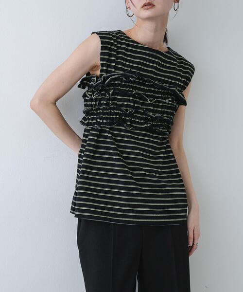 ボーダーカットビスチェセット（Tシャツ/カットソー）｜SENSE OF PLACE