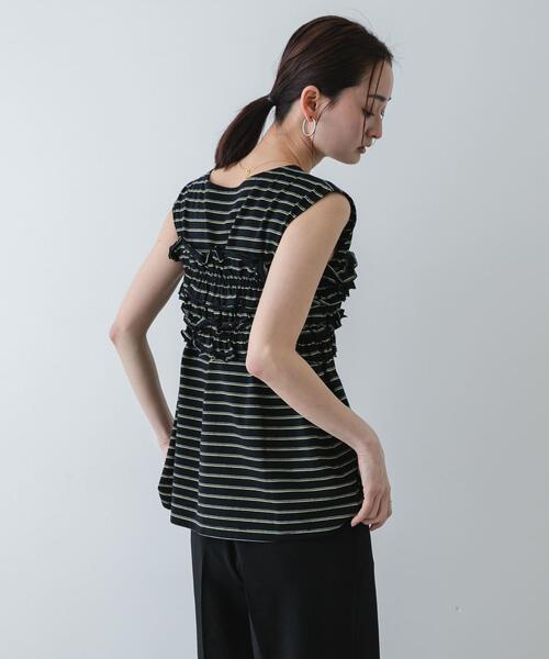 SENSE OF PLACE by URBAN RESEARCH(センスオブプレイスバイアーバンリサーチ)の「ボーダーカットビスチェセット(Tシャツ/カットソー・レディース・ブラック系その他/ブラウン系その他/ホワイト系その他・ONE)」の9枚目の写真