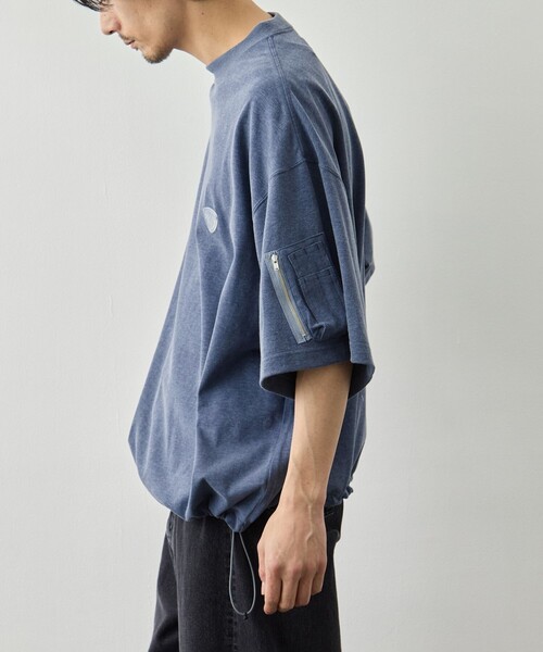 is-ness(イズネス)の「【is-ness】Arm Pocket Balloon T-Shirt(Tシャツ/カットソー・メンズ・グリーン/ダークグレー/ブルー/ブラック・L/M)」の7枚目の写真