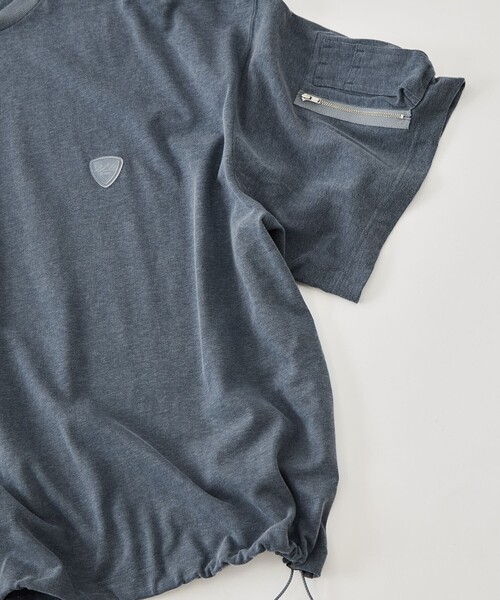 is-ness(イズネス)の「【is-ness】Arm Pocket Balloon T-Shirt(Tシャツ/カットソー・メンズ・グリーン/ダークグレー/ブルー/ブラック・L/M)」の13枚目の写真