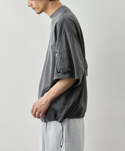 is-ness(イズネス)の「【is-ness】Arm Pocket Balloon T-Shirt(Tシャツ/カットソー・メンズ・グリーン/ダークグレー/ブルー/ブラック・L/M)」の15枚目の写真