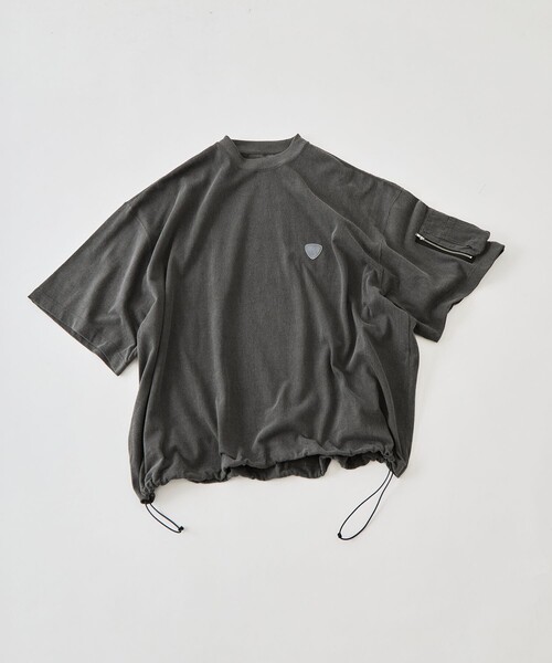 is-ness(イズネス)の「【is-ness】Arm Pocket Balloon T-Shirt(Tシャツ/カットソー・メンズ・グリーン/ダークグレー/ブルー/ブラック・L/M)」の19枚目の写真