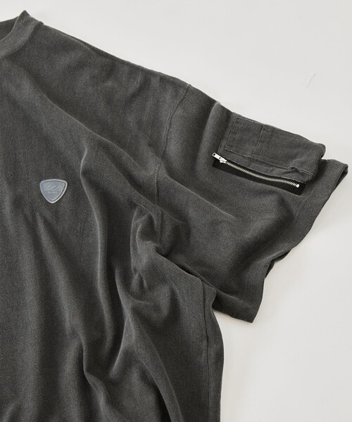 is-ness(イズネス)の「【is-ness】Arm Pocket Balloon T-Shirt(Tシャツ/カットソー・メンズ・グリーン/ダークグレー/ブルー/ブラック・L/M)」の21枚目の写真