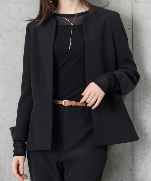 MAISONCOMFY (メゾンコンフィ)の「【ほんのり透け感のあるシアーカットソー】1枚でもレイヤードでも「サマ」になる優秀アイテム(Tシャツ/カットソー・レディース・ブラック/サックスブルー/ホワイト・FREE)」の21枚目の写真