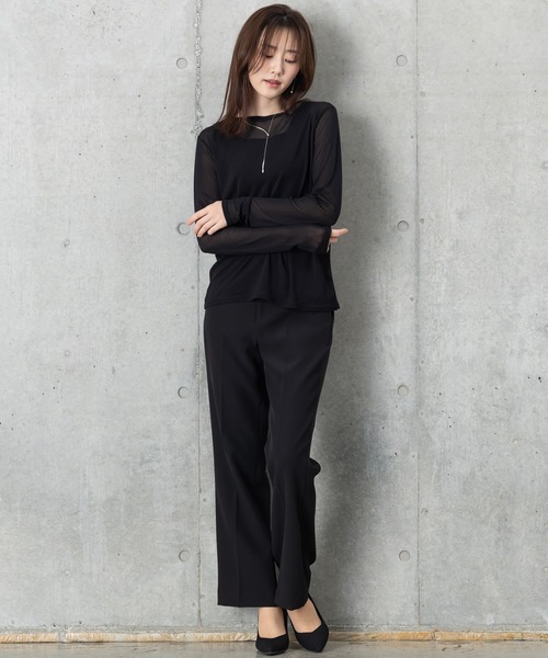 MAISONCOMFY (メゾンコンフィ)の「【ほんのり透け感のあるシアーカットソー】1枚でもレイヤードでも「サマ」になる優秀アイテム(Tシャツ/カットソー・レディース・ブラック/サックスブルー/ホワイト・FREE)」の22枚目の写真