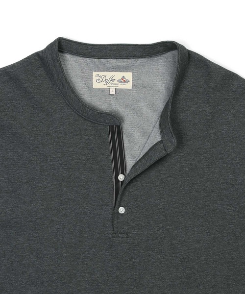 The DUFFER of ST.GEORGE(ザダファーオブセントジョージ)の「'COOLFIBER' PLATING V-NECK OPEN COLLAR TEE:吸水速乾・防シワ クールファイバー Vネック オープンカラー スキッパーTシャツ(Tシャツ/カットソー・メンズ・チャコールグレー/ホワイト/ブラック/ネイビー・SMALL/X-LARGE/LARGE/MEDIUM)」の21枚目の写真