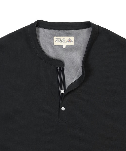 The DUFFER of ST.GEORGE(ザダファーオブセントジョージ)の「'COOLFIBER' PLATING V-NECK OPEN COLLAR TEE:吸水速乾・防シワ クールファイバー Vネック オープンカラー スキッパーTシャツ(Tシャツ/カットソー・メンズ・チャコールグレー/ホワイト/ブラック/ネイビー・SMALL/X-LARGE/LARGE/MEDIUM)」の20枚目の写真