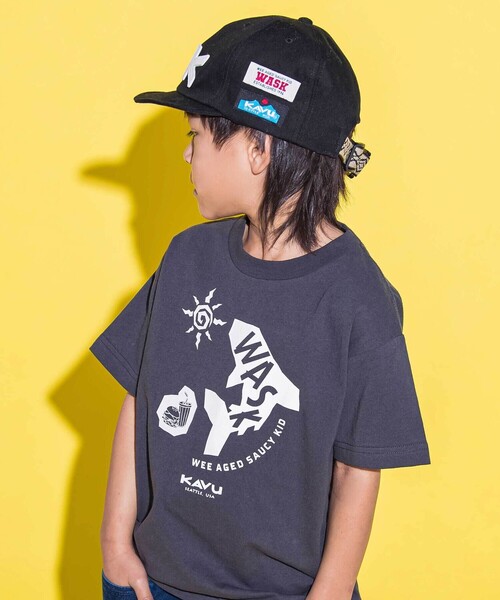 WASK（ワスク）の「【日本製】【KAVU】クラフトデザインキャップ(53~56cm)（ハット・キッズ・ネイビー/ブラック・FREE）」の14枚目の写真