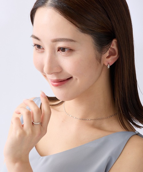 CALIN STANDARD(カリンスタンダード)の「◆金属アレルギー対応◆◆made in japan◆【片手でスムースワンタッチ】ツイストダブルライン ミニスムースピアス(ピアス(両耳用)・レディース・ピンクゴールド/ゴールド/シルバー・FREE)」の13枚目の写真
