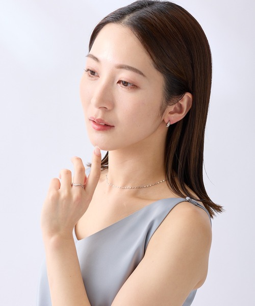 CALIN STANDARD(カリンスタンダード)の「◆金属アレルギー対応◆◆made in japan◆【片手でスムースワンタッチ】ツイストダブルライン ミニスムースピアス(ピアス(両耳用)・レディース・ピンクゴールド/ゴールド/シルバー・FREE)」の15枚目の写真