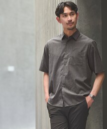 green label relaxing | 【WEB限定】JUST fit ウールライク 半袖 シャツ(シャツ/ブラウス)