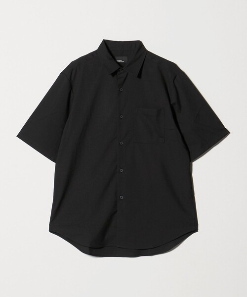 green label relaxing(グリーンレーベルリラクシング)の「【WEB限定】JUST fit ウールライク 半袖 シャツ(シャツ/ブラウス・メンズ・ダークグレー/ブラック/モカ・S/M/L/XL)」の12枚目の写真