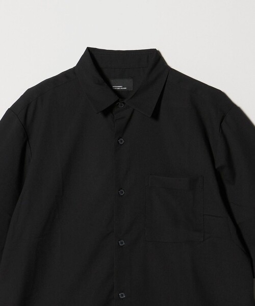 green label relaxing(グリーンレーベルリラクシング)の「【WEB限定】JUST fit ウールライク 半袖 シャツ(シャツ/ブラウス・メンズ・ダークグレー/ブラック/モカ・S/M/L/XL)」の13枚目の写真