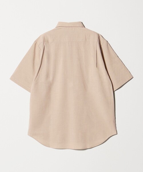 green label relaxing(グリーンレーベルリラクシング)の「【WEB限定】JUST fit ウールライク 半袖 シャツ(シャツ/ブラウス・メンズ・ダークグレー/ブラック/モカ・S/M/L/XL)」の19枚目の写真