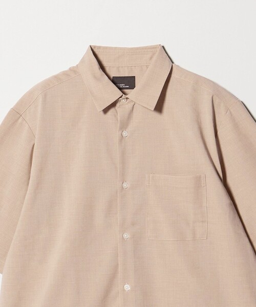 green label relaxing(グリーンレーベルリラクシング)の「【WEB限定】JUST fit ウールライク 半袖 シャツ(シャツ/ブラウス・メンズ・ダークグレー/ブラック/モカ・S/M/L/XL)」の20枚目の写真