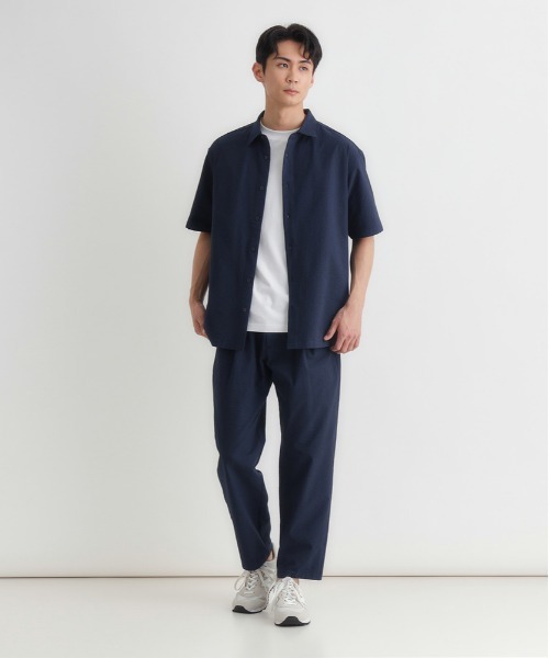 Right-on（ライトオン）の「サッカー半袖シャツ／セットアップ対応（シャツ/ブラウス・メンズ・ブラック/ブラウン/ネイビー・M/L/XL/S）」の9枚目の写真