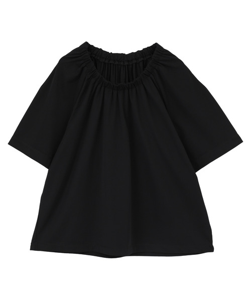LOGEMENT DE CLAIRE(ロジュモンドクレール)の「【Allease/オールイーズ】ギャザーカットブラウス(Tシャツ/カットソー・レディース・モカ/カーキ/ブラック/オフホワイト・FREE)」の10枚目の写真