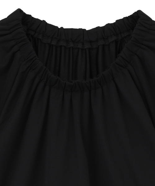 LOGEMENT DE CLAIRE(ロジュモンドクレール)の「【Allease/オールイーズ】ギャザーカットブラウス(Tシャツ/カットソー・レディース・モカ/カーキ/ブラック/オフホワイト・FREE)」の8枚目の写真