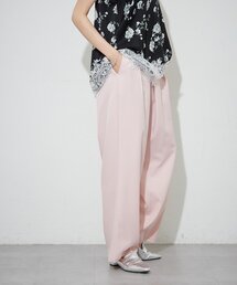 【M/Lサイズ展開】ストレートタックパンツ