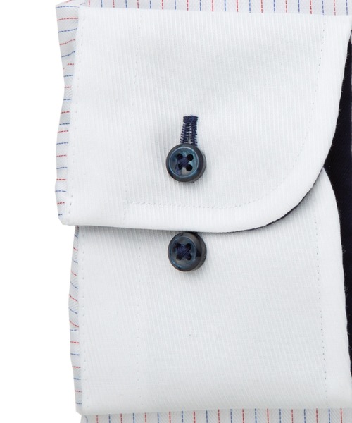 TOKYO SHIRTS(トウキョウシャツ)の「【超形態安定】【吸水速乾】 形態安定ノンアイロン ボタンダウン 長袖ビジネスワイシャツ(大きいサイズ・長いサイズ)(ビジネスシャツ・メンズ・エンジ・首回り39cm-裄丈88cm/首回り41cm-裄丈90cm/首回り42cm-裄丈90cm/首回り43cm-裄丈90cm/首回り45cm-裄丈82cm/首回り45cm-裄丈86cm/首回り45cm-裄丈90cm/首回り47cm-裄丈86cm/首回り47cm-裄丈90cm)」の3枚目の写真