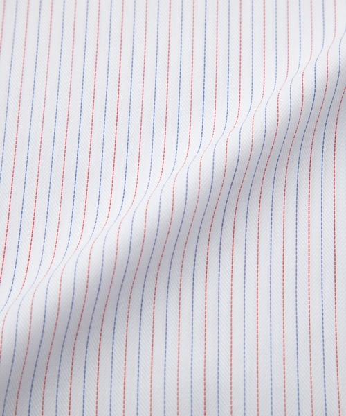 TOKYO SHIRTS(トウキョウシャツ)の「【超形態安定】【吸水速乾】 形態安定ノンアイロン ボタンダウン 長袖ビジネスワイシャツ(大きいサイズ・長いサイズ)(ビジネスシャツ・メンズ・エンジ・首回り39cm-裄丈88cm/首回り41cm-裄丈90cm/首回り42cm-裄丈90cm/首回り43cm-裄丈90cm/首回り45cm-裄丈82cm/首回り45cm-裄丈86cm/首回り45cm-裄丈90cm/首回り47cm-裄丈86cm/首回り47cm-裄丈90cm)」の5枚目の写真
