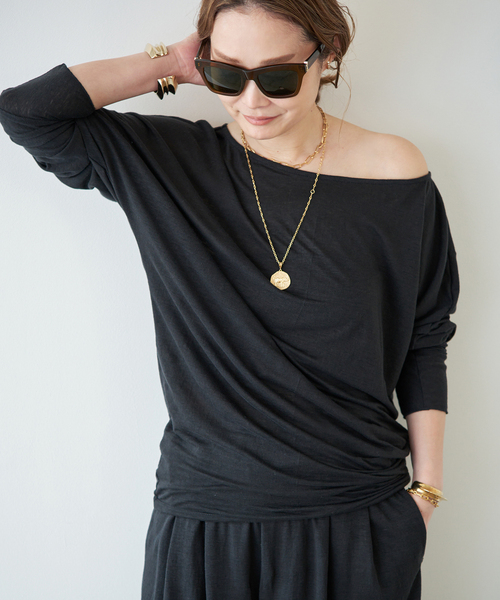 raspail（ラスパイユ）の「【Raspail/ラスパイユ】Comfortable T-Shirt（Tシャツ/カットソー・レディース・ブラック・FREE）」の14枚目の写真