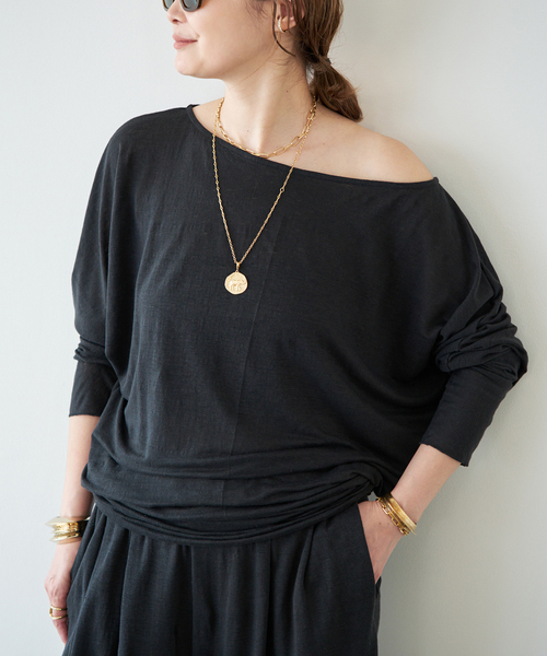 raspail（ラスパイユ）の「【Raspail/ラスパイユ】Comfortable T-Shirt（Tシャツ/カットソー・レディース・ブラック・FREE）」の15枚目の写真