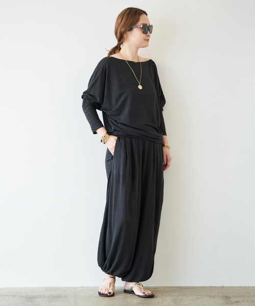 raspail（ラスパイユ）の「【Raspail/ラスパイユ】Comfortable T-Shirt（Tシャツ/カットソー・レディース・ブラック・FREE）」の2枚目の写真