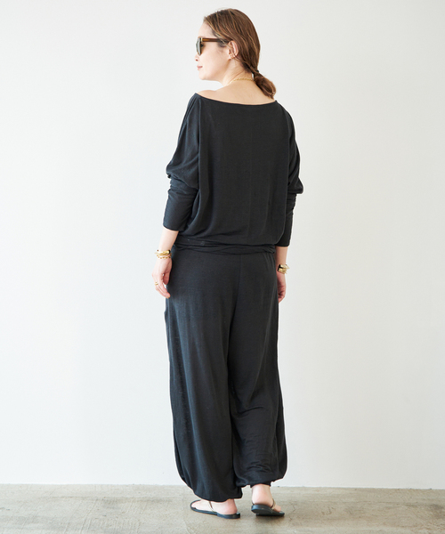 raspail（ラスパイユ）の「【Raspail/ラスパイユ】Comfortable T-Shirt（Tシャツ/カットソー・レディース・ブラック・FREE）」の3枚目の写真