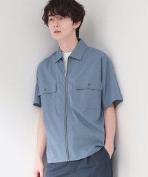 THE SHOP TK | 半袖チェックジップシャツ 洗濯機OK(シャツ/ブラウス)