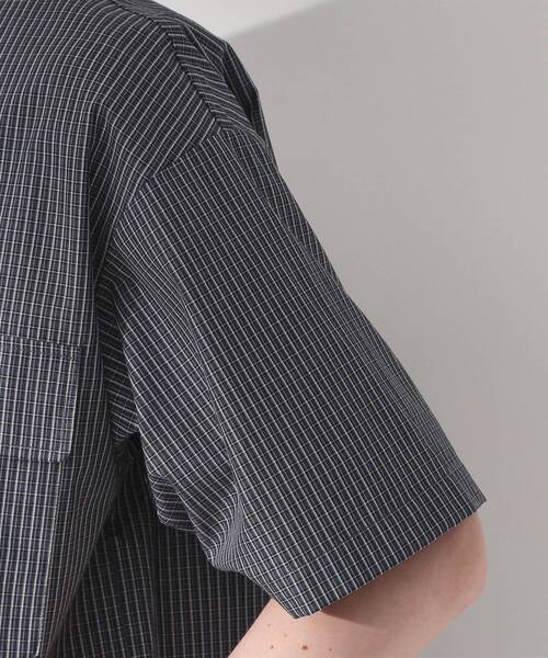 THE SHOP TK (ザ ショップ ティーケー )の「半袖チェックジップシャツ 洗濯機OK(シャツ/ブラウス・メンズ・ブルー系1/ホワイト系4/ネイビー系1・02/03/04)」の20枚目の写真