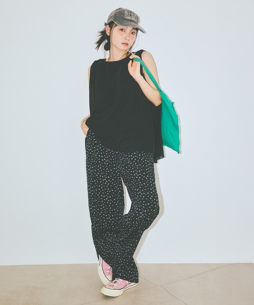 COLORME(カラーミー)の「【AKB48 伊藤百花 着用】シフォンノースリーブトップス(シャツ/ブラウス・レディース・ブラック/ライトブルー・FREE)」の17枚目の写真