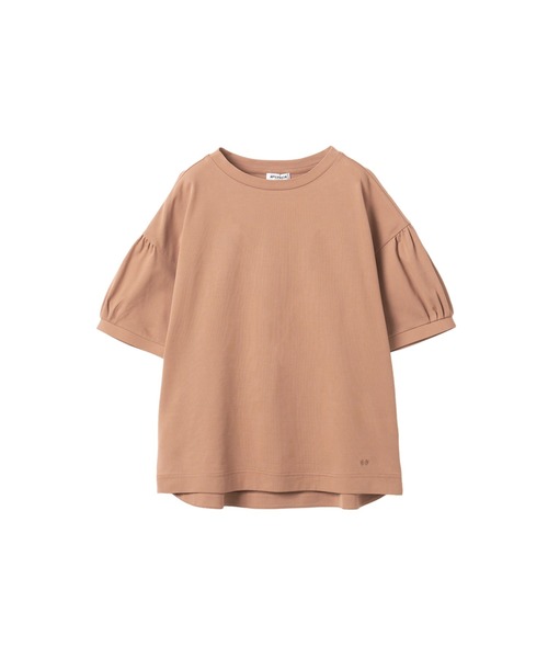 McGREGOR（マックレガー）の「【接触冷感】ピケ袖タックブラウス（Tシャツ/カットソー・レディース・アイボリー/ネイビー/ブラウン系その他・L/M）」の6枚目の写真