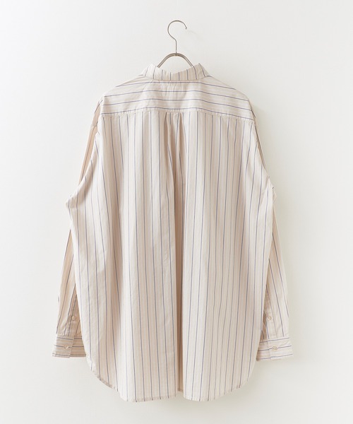 MAUI and Sons(マウイアンドサンズ)の「MAUI and Sons / マウイアンドサンズ PACIFIC BIG SHIRT パシフィックビッグシャツ オーバーサイズシャツ 2026年春夏春服 夏服(シャツ/ブラウス・メンズ・ベージュ/ブルー/ブルー系・M/L)」の4枚目の写真