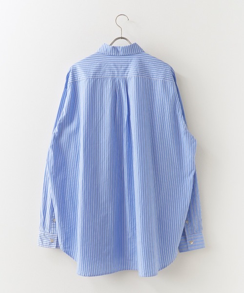 MAUI and Sons(マウイアンドサンズ)の「MAUI and Sons / マウイアンドサンズ PACIFIC BIG SHIRT パシフィックビッグシャツ オーバーサイズシャツ 2026年春夏春服 夏服(シャツ/ブラウス・メンズ・ベージュ/ブルー/ブルー系・M/L)」の10枚目の写真