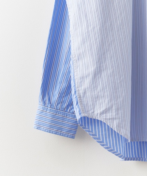 MAUI and Sons(マウイアンドサンズ)の「MAUI and Sons / マウイアンドサンズ PACIFIC BIG SHIRT パシフィックビッグシャツ オーバーサイズシャツ 2026年春夏春服 夏服(シャツ/ブラウス・メンズ・ベージュ/ブルー/ブルー系・M/L)」の19枚目の写真