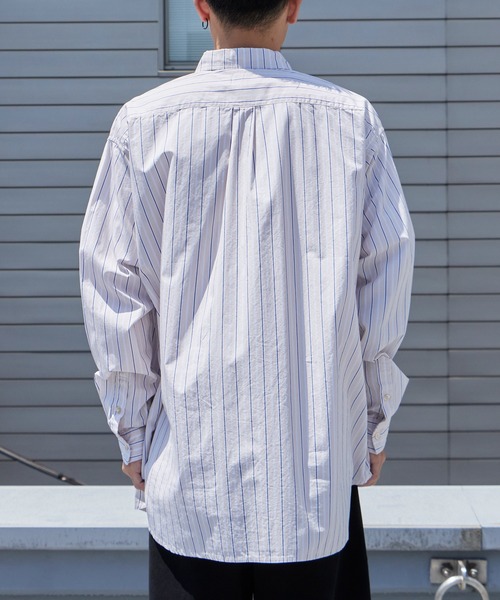 MAUI and Sons(マウイアンドサンズ)の「MAUI and Sons / マウイアンドサンズ PACIFIC BIG SHIRT パシフィックビッグシャツ オーバーサイズシャツ 2026年春夏春服 夏服(シャツ/ブラウス・メンズ・ベージュ/ブルー/ブルー系・M/L)」の22枚目の写真