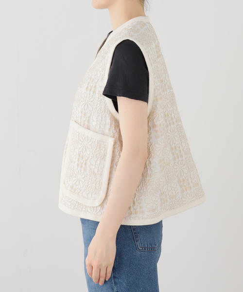 IENA LA BOUCLE(イエナラブークル)の「IENA LA BOUCLE フラワーJQベスト(その他アウター・レディース・ベージュ・FREE)」の15枚目の写真