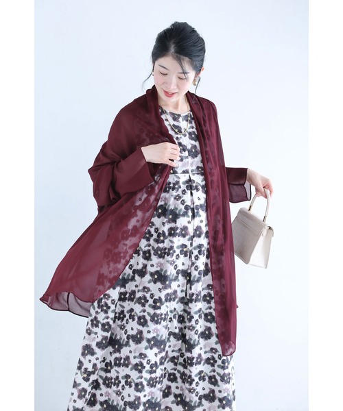 cawaii(カワイイ)の「涼しく軽やかなシアーカーディガン(カーディガン/ボレロ・レディース・ワインレッド・FREE)」の7枚目の写真