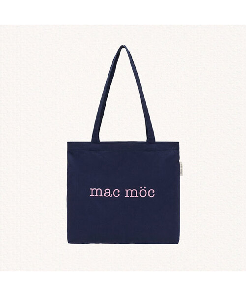 MAC MOC(マックモック)の「アルコン コットンデイリーショルダーエコバッグ_6カラー(エコバッグ/サブバッグ・メンズ・ネイビー/ミント/ブラック×ホワイト/ピンク系その他/Lilac/ピンク系・FREE)」の3枚目の写真