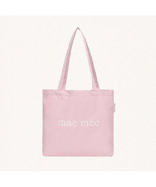 MAC MOC(マックモック)の「アルコン コットンデイリーショルダーエコバッグ_6カラー(エコバッグ/サブバッグ・メンズ・ネイビー/ミント/ブラック×ホワイト/ピンク系その他/Lilac/ピンク系・FREE)」の4枚目の写真
