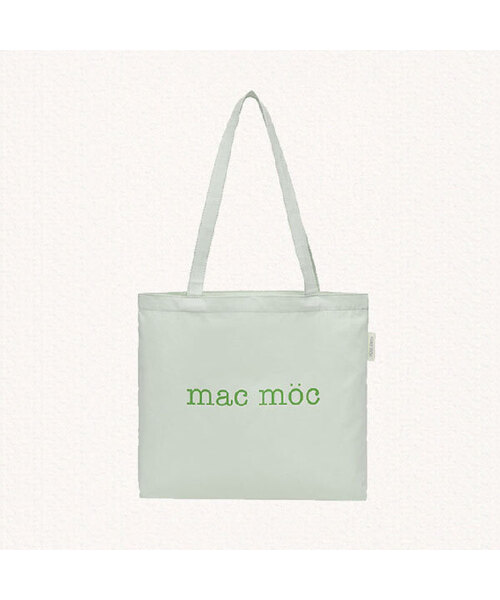 MAC MOC(マックモック)の「アルコン コットンデイリーショルダーエコバッグ_6カラー(エコバッグ/サブバッグ・メンズ・ネイビー/ミント/ブラック×ホワイト/ピンク系その他/Lilac/ピンク系・FREE)」の1枚目の写真