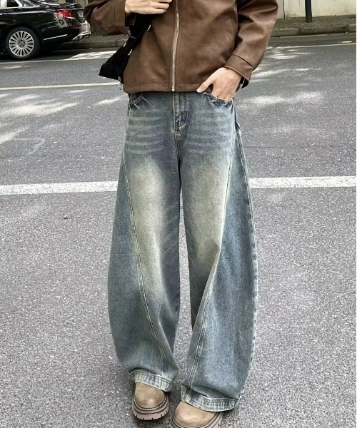 REBALANCE(リバランス)の「ワイドレトロデニム(デニムパンツ・メンズ・A・LARGE/MEDIUM/X-LARGE)」の1枚目の写真