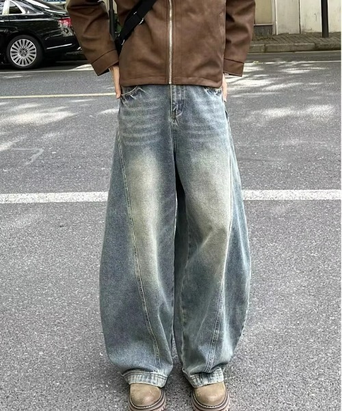 REBALANCE(リバランス)の「ワイドレトロデニム(デニムパンツ・メンズ・A・LARGE/MEDIUM/X-LARGE)」の2枚目の写真