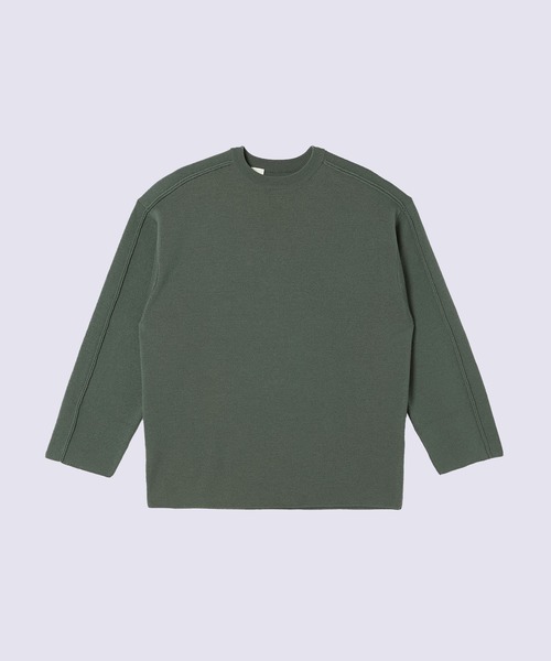 N.HOOLYWOOD(N.ハリウッド)の「【N.HOOLYWOOD】9252-KT01-015 KNIT PO(ニット/セーター・メンズ・カーキ/ブラック・36/38)」の1枚目の写真