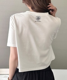 【UVカット率98%/UPF50+/汗染み防止/撥水】半袖 バック ワンポイント ボックス シルエット Tシャツ レディース
