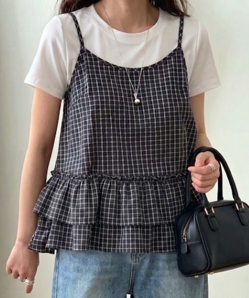 lulufa(ルルファ)の「コンパクトシルエット 艶感 上品 シルケット半袖 Tシャツ(Tシャツ/カットソー・レディース・ブラック/ホワイト・FREE)」の15枚目の写真