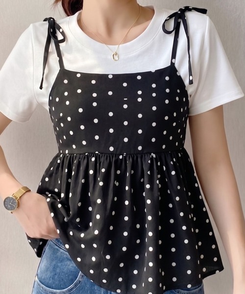 lulufa(ルルファ)の「コンパクトシルエット 艶感 上品 シルケット半袖 Tシャツ(Tシャツ/カットソー・レディース・ブラック/ホワイト・FREE)」の16枚目の写真