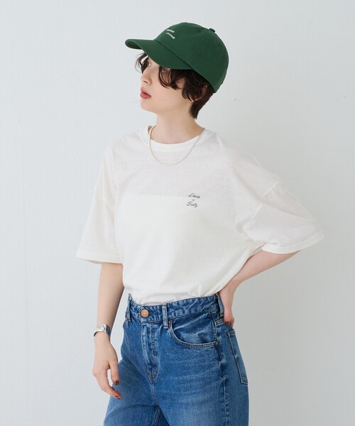 St.Johns 3rd club(セントジョンズサードクラブ)の「【ST.JOHNS 3RD CLUB/セントジョンズサードクラブ】バッグプリントTシャツ(PEANUTS)(Tシャツ/カットソー・レディース・ホワイト系その他2/ホワイト系その他・フリー)」の5枚目の写真